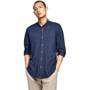 Zara PIQUÉ SHIRT WITH ELBOW PATCHES, Slim Fit, Size XL